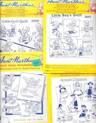  Aunt Martha's Hot Iron Transfers Vintage Embroidery Pattern Painting Crafts NOS - Image 1 of 4