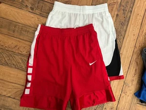 NWOT! 2 Pair of NIKE Boy's Basketball Athletic Shorts, Size XLarge - Picture 1 of 4