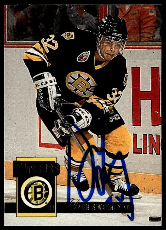 1993-94 Donruss #21 Don Sweeney Autograph - Image 1 of 2