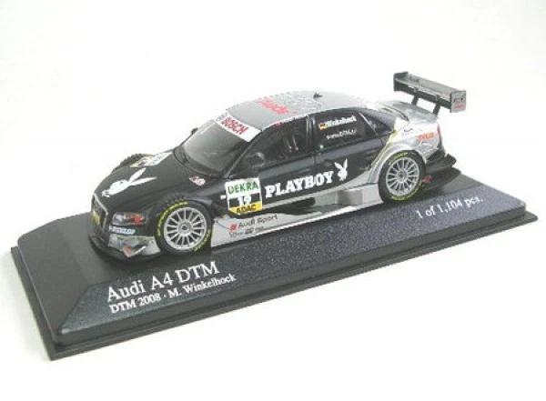 Audi A 4 No.19 M.Winkelhock DTM 2008 IN Conf. Orig. Con Acrylhaube 1:43 - Immagine 1 di 1