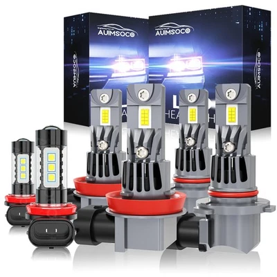 For Subaru Outback 2015-2018 6000K LED Headlights + Fog Bulbs Direct Replacement - Image 1 of 4