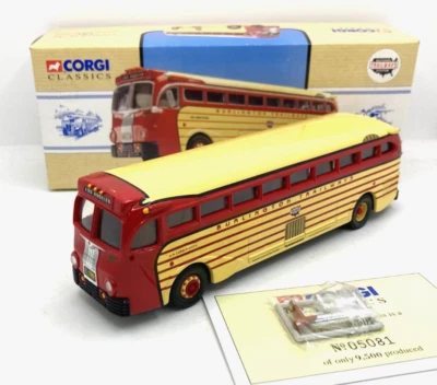 41194 CORGI TOYS CLASSICS / 98455 YELLOW COACH 743 BURLINGTON TRAILWAYS 1/50 - Photo 1/4
