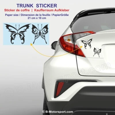 Autocollant PAPILLON sticker pour auto moto boite aux lettres portable 3998 - Photo 1/2