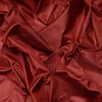 Wine Red Tissue Taffeta Silk, 100% Silk Fabric By The Yard, 44" Wide (TS-7306) - Image 1 of 3