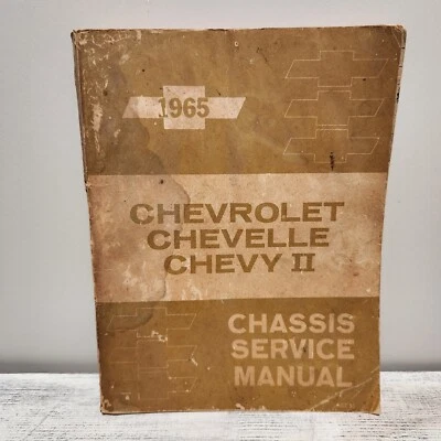 Chevrolet Chevelle Chevy II 1965 chasis manual de servicio - daños graves Foto 1 de 4