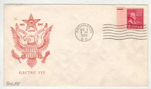1938 PRESIDENTIAL SERIES ELECTRIC EYE FDC 806-6 FIDELITY EAGLE - JOHN ADAMS - Picture 1 of 1