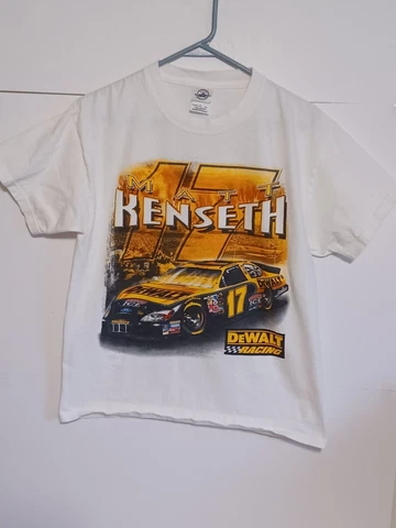 Delta MATT KENSETH #17 DEWALT WHITE VINTAGE NASCAR RACING SHIRT ADULT M Cover