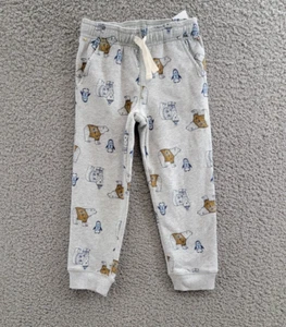 Carter's Polar Bear Pull On Joggers Toddler Boys 5T Gray Multi Elastic Waist - Picture 1 of 16