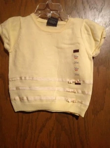 NEW!!!!The Children Place Outfit Size 24 Mos Yellow Sweater & Skirt - Picture 1 of 2