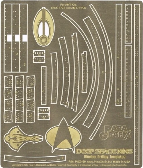 Star Trek - Deep Space 9 Window Drilling Templates - PGX169 - Image 1 of 1