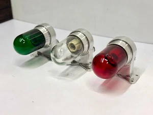 Vintage Original Aluminum Wall Mount Christmas Decorative Lighting - 3 Pieces - Picture 1 of 15
