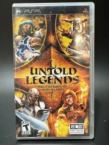 Untold Legends: Brotherhood Of The Blade PSP Juego Cib - Probado - ¡Envío RÁPIDO! - Imagen 1 de 3
