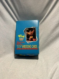 WWF CLASSIC SERIES 1 WRESTLING CARD BOX 36 UNOPENED PACKS 15 CARDS @ PACK 1990 - Picture 1 of 6