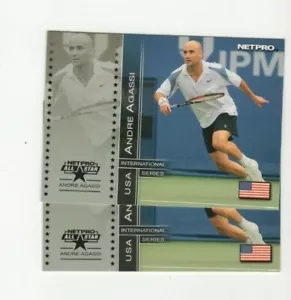 2 count lot 2003 Netpro International All Star Andre Agassi #87 cards! - Picture 1 of 1
