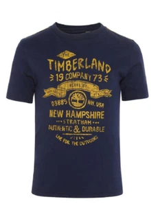 Timberland Kids Navy T-Shirt T25H42 Age 6 - Picture 1 of 1