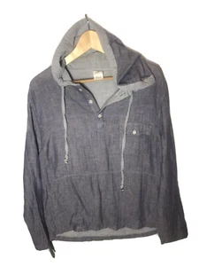 Made USA 90% Cotton 10% Linen Riviera Club Pull Over Long Sleeve Womens Relaxed - Picture 1 of 8