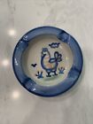 MA HADLEY ROOSTER 5" Ashtray STONEWARE HAND PAINTED POTTERY Mint