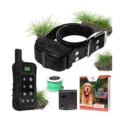 Sistema inalámbrico de cerca para perros - Cerca para perros Collar de descarga eléctrica Entrenamiento con rem... Foto 1 de 4