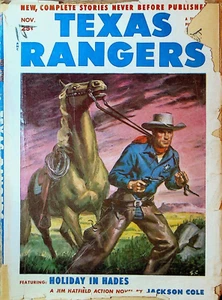Texas Rangers Pulp November 1952 Jackson Cole Jim Hatfield Ben Frank Giles Lutz - Imagen 1 de 2