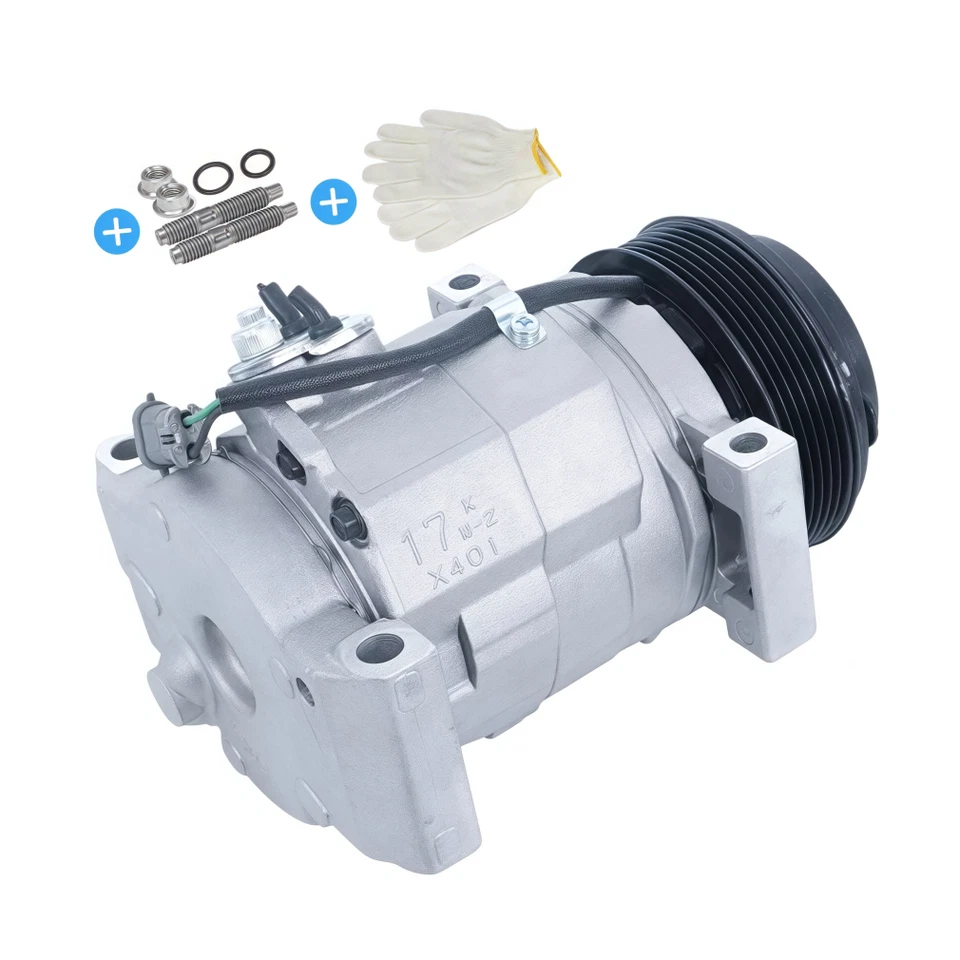 AC A/C Compressor For Chevrolet Silverado 1500 2003 2004 2005 2006 2007-2013 - Image 1 of 4