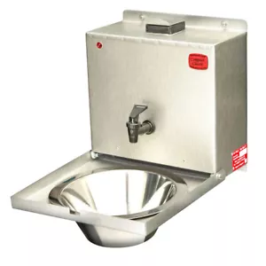 Sistema de lavado de manos fregadero compacto clásico de 12 V (agua caliente) para furgonetas de trabajo y comida - Imagen 1 de 1