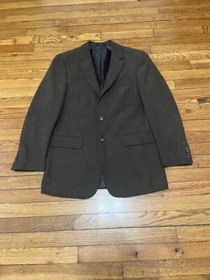 Apt. 9 Men's Blazer Suit Jacket Size 38R Brown Faux Suede 2 Button Sport Coat - Image 1 of 4