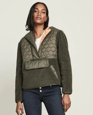 Chaqueta Pullover Acolchada Vellón Veronica Beard Leo Sherpa XL Nueva con Etiquetas Foto 1 de 4