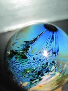 Josh Simpson - Studio Art Glas Ziermarmor / Kugel - signiert und Nummer  - Bild 1 von 11