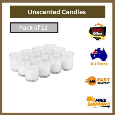 Tea light Candles Bulk Tea Lights Tealight Tealights Unscented Candle Pack of 12 - image 1 of 4