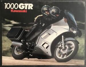 KAWASAKI 1000GTR MOTORCYCLE Sales Brochure c1986 #99943-1612 ALL-E VI-II