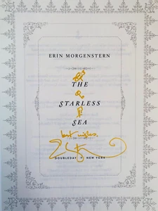 SIGNED The Starless Sea by Erin Morgenstern 1st/1st HC ~ INSCRIBED w/ Drawings - Picture 1 of 21