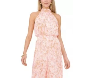 NEW Vince Camuto Women's Halter Paisley Romper Style #: VB998550U - Picture 1 of 3