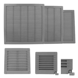 Rejilla de ventilación gris rejilla de ranura rejilla de escape rejilla de láminas resistente a la intemperie - Imagen 1 de 12