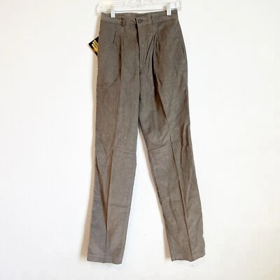 Nuevo Pantalón Vintage SASSON Gris Pana Tiro Alto Talla 26 Hecho en Japón Etiquetas de Disfraz Foto 1 de 4