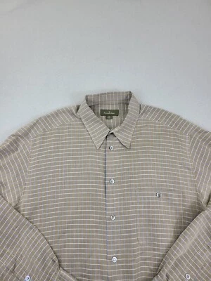 Camisa Ermengildo Zegna Para Hombres 2XL Verde Cuadros Diseñador Lujo Abotonada Foto 1 de 4