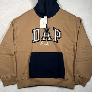 GAP x Dapper Dan DAP Logo Limited Edition Braun Hoodie Pullover Herren Gr. Medium - Bild 1 von 8