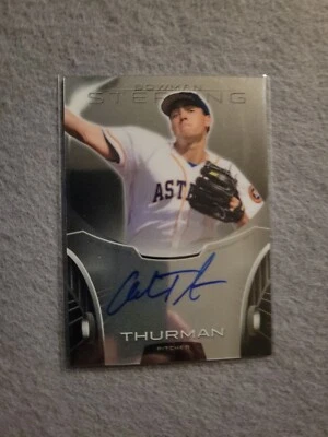 2013 Bowman Sterling Autograph Prospect Andrew Thurman #BSAP-AT Auto RC D1 - Image 1 of 2