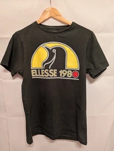 Ellesse Penguin Collab Logo T-shirt Limited Edition 80s Casual Size UK M - Picture 1 of 6