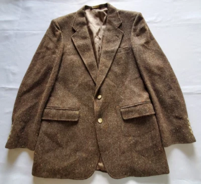 Blazer Arnold Palmer Colección Ejecutiva Para Hombre 40L Marrón Bolsillos Forrado Hecho en EE. UU. Foto 1 de 4