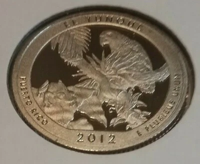 2012 El Yunque Puerto Rico S America the Beautiful Quarter - Proof - Image 1 of 2
