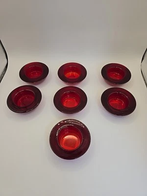 Набор из 7 отдельно стоящих стеклянных держателей для освещения красного чая в ящике и бочке - Изображение 1 из 4
