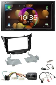 JVC DAB Lenkrad 2DIN Bluetooth USB Autoradio für Hyundai i30 2012-2017 - Bild 1 von 12