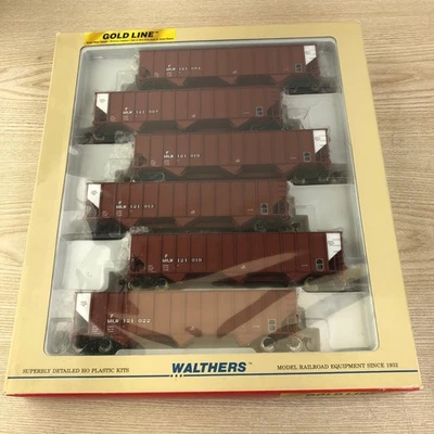HO WALTHERS 932-7862 GOLD LINE BETHLEHEM COAL HOPPER 6 pack, Milwaukee Road - Image 1 of 4