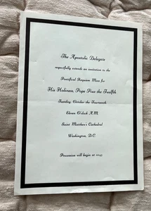 Invito alla Messa Pontificia da Requiem per Sua Santità Papa Pio XII 14/10/1958 - Foto 1 di 1