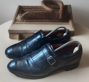 Church's ~STAFFORD~ Classic Vintage Black Leather Monk Brogue Shoes UK 9F EU 43 - Bild 1 von 8