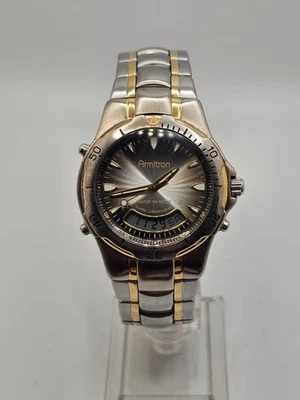 Reloj "SMILEY" analógico-digital bicolor vintage años 90 Armitron 20/1721 T205 para hombre Foto 1 de 4