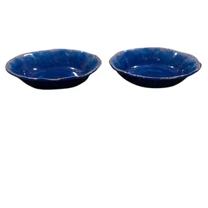 Pier 1 Imports Melamine 4 Piece Carmelo Crackle Bowl Sets Outdoor Summer - Picture 1 of 15