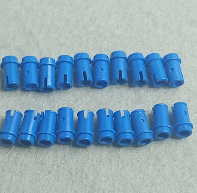 LEGO Technic Pin 1/2 without Friction Ridges 4274 Blue Lot of 20 Genuine Used - Image 1 of 4