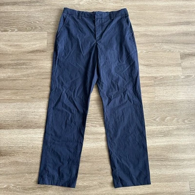 Croft & Barrow 直筒休闲裤海军蓝男式 33X32 — 第 1/4 张图片