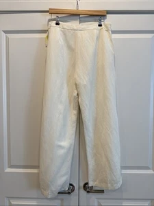 Covington Damen-Leinenhose elfenbeinfarben Größe 14P komplett gefüttert neu mit Etikett - Bild 1 von 8